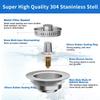 Upgraded 3 In 1 Kitchen Sink Drain Strainer,Anti-Clogging Sink Food Catcher Basket