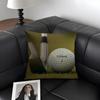 TTitleist Brand Cushion Cover Natural Linen Organic Fabric DoubleSided Printing Sofa Home Decor Gift Pillow Case