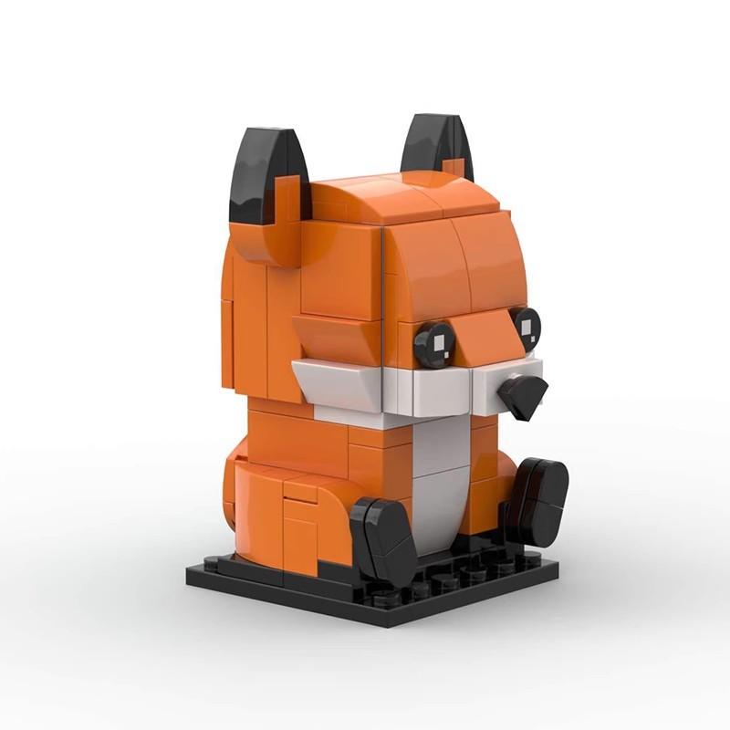 Creativity Series Cute Fox Animal MOC Building Blocks Cartoon Volpone Decoration Model DIY Assembly Bricks Toys for Kids Gift