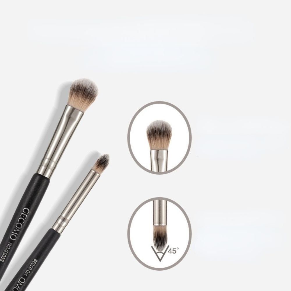 Dense bristles Double-ended Eyeshadow Brush Eye Shadow Brush Makeup Smudge Brush Eye Cosmetic Brush