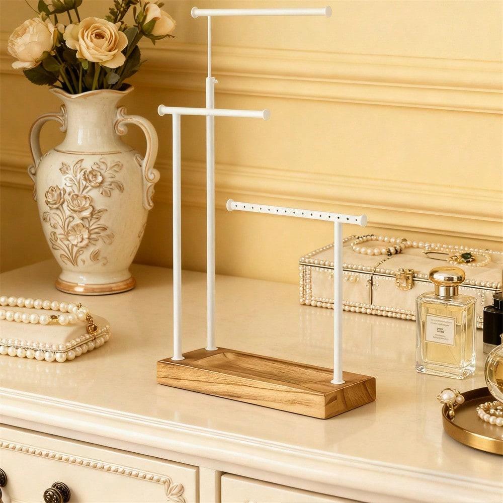 

Adjustable Jewelry Display Stand, Necklace Bracelet Earring Watch Jewelry Table Storage Organizer,Best Gift On Valentine s Day