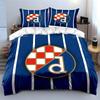 Blue Striped Set with Logo Design Bedding Duvet Cover Set Duvet Cover Pillowcases (1 * Duvet Cover 2 * Pillowcases, Without Duvet Insert)