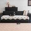 New Special-Shaped Sofa Cushion, Universal In All Seasons, Straight Row One Piece, Straight Row Non-Slip Leather Sofa Seat Cushion Cover Cloth
