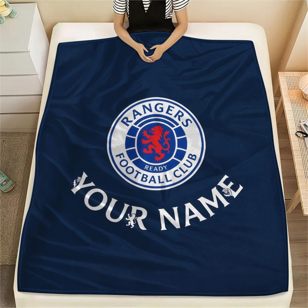 Custom Name Rangers Flannel Blanket, High Quality Comfortable for All Seasons, Home Decor, Warmth and Comfort