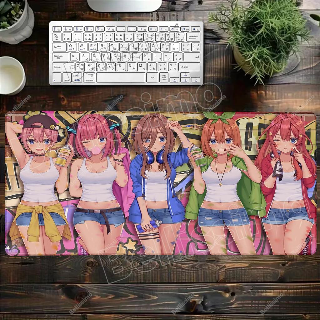 The Quintessential Quintuplets Anime Custom Skin Gaming Mouse Pad Gamer Desk Mat Keyboard Pad Decoration Mause Pad for PC Carpet