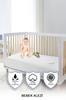 100% Cotton, Liquid Proof Baby and Child Mattress Protector, Microfiber Protection, Breathable Technology