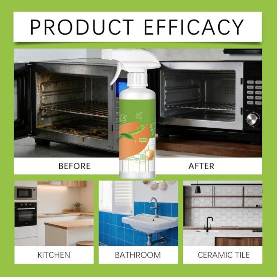 Reinigungsmittel Küchenreiniger Spray Elektrolytische Ionen Mehrzweck Backofen Herd Dunstabzugshaube Reiniger Entfernt Fett Haushaltsreiniger
