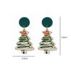 Snowman Christmas Tree Bells Christmas Earrings Christmas Ear Hook Dangle Earring Christmas Gift