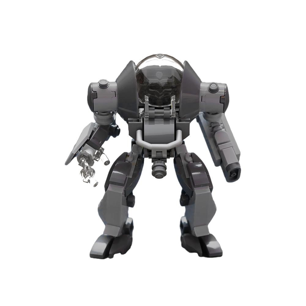 Mecha model MOC stavebnice DIY montáž kreativní hračky, velmi dobrý dárek pro milovníky stavebnic