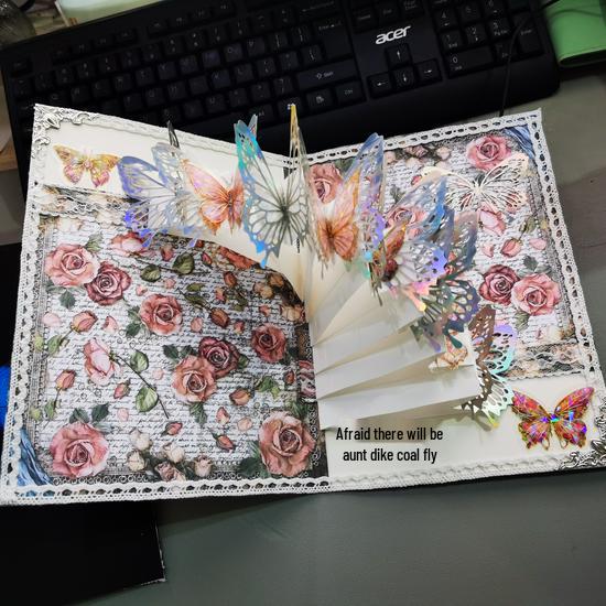 DIY Pop-up Butterfly Book Light Gift Kit for Valentine's or Qixi