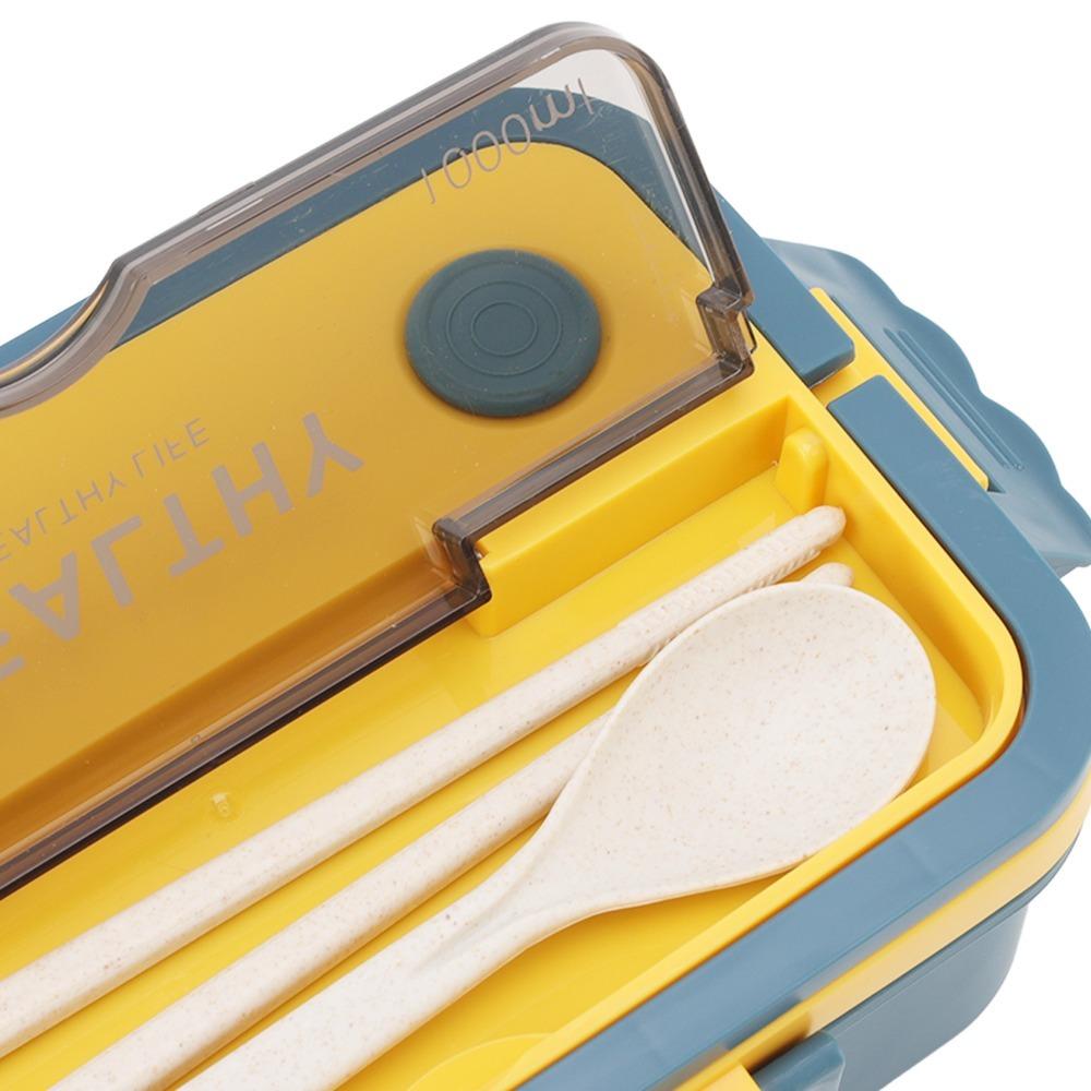 1000ml Compartment Lunch Box PP Food Container Practical Thermal Lunch Box  For Picnics