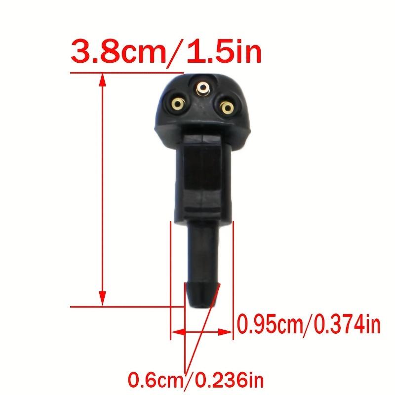 2pcs ABS Windshield Wiper Nozzles for Hyundai, for Kia Waterproof Ideal for Sonata, Elantra, Optima, Amanti, Sorento,Windshield Wiper Nozzles