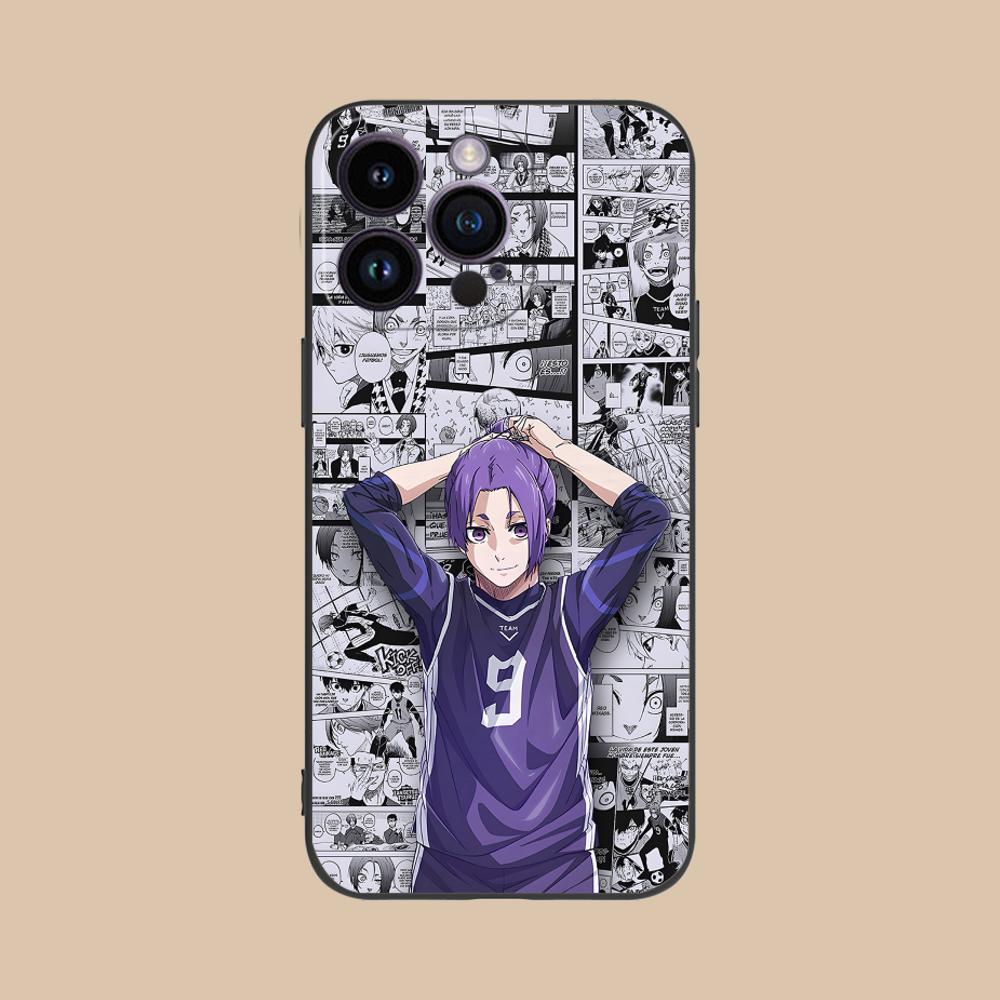 Blue Lock Reo Mikage Matte TPU Mobile Phone Case for iPhone 17 16 15 14 13 12 11 X XR XS 8 7 Air Pro Max Plus Mini Cover