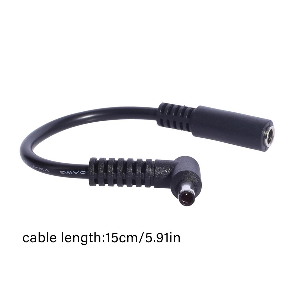 Short 15cm 4.5x3.0mm Female To Male Tip Power Cable 90 Degree Angled Connector Cord Laptop Extension Wire for Laptop