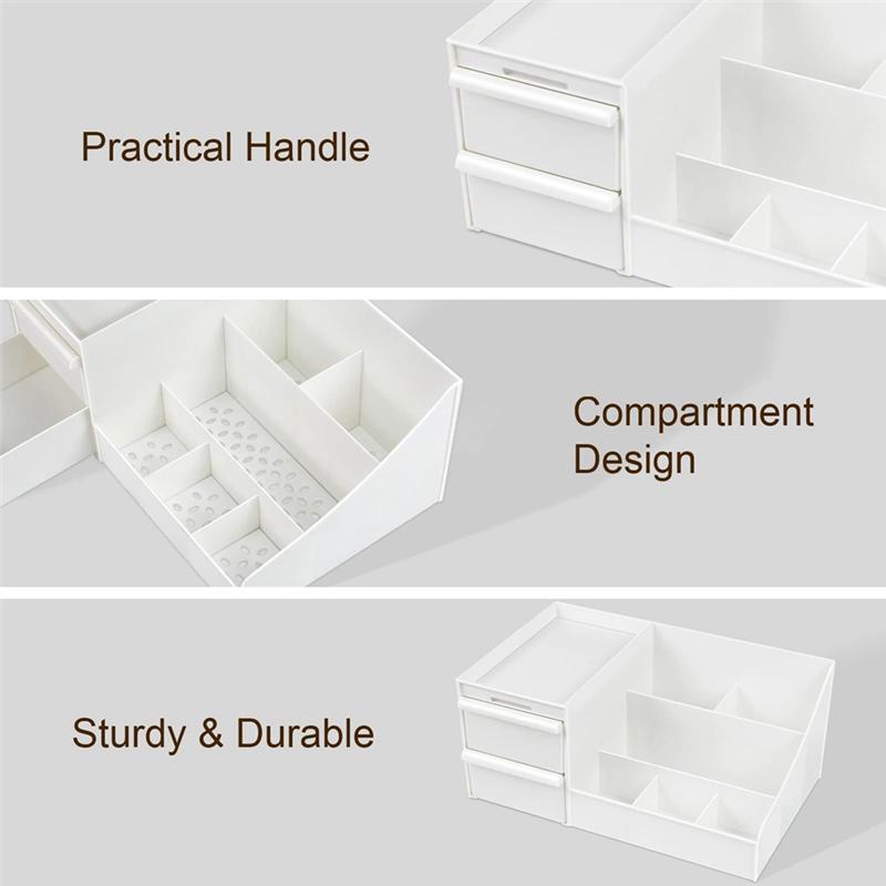 

Makeup Organizer,Skincare Organizers On Countertop, Cosmetic Storage Organizer Fits Skincare, Lotions, Lipsticks A Easy To Use белый