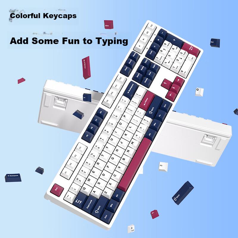 Ikbc Z108 Mechanical Keyboard, Wired Mechanical Keyboard with 108 Keys, Gaming Keyboard