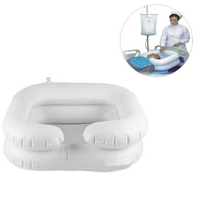Aufblasbares Haarwaschbecken Shampoo-Becken Badehilfe Haare waschen PVC Faltbares Shampoo-Becken Waschbecken