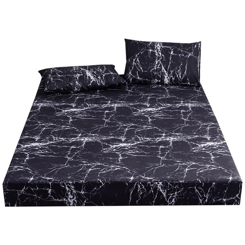 Wasserdichtes Bettlaken mit Gummibändern, verstellbare Spannbettlaken 180 x 200, Kissenbezüge müssen separat erworben werden