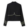 European and American style foreign trade spring and summer women's clothing new retro high-end fashion versatile gold breasted jacket