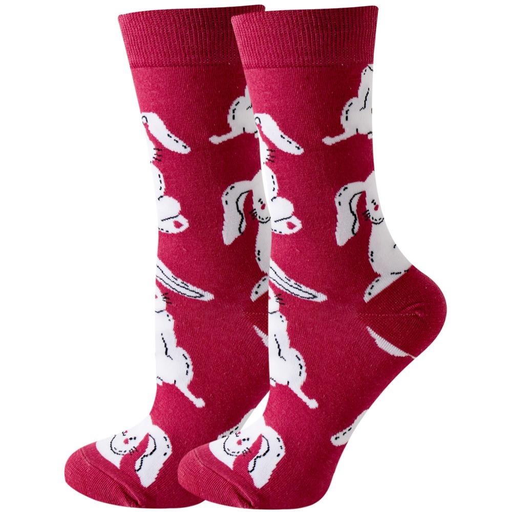 Męskie skarpetki ze zwierzęcej serii, damskie modne osobowościowe hip-hopowe deskorolkowe skarpetki średniej długości dla mężczyzn i kobiet,