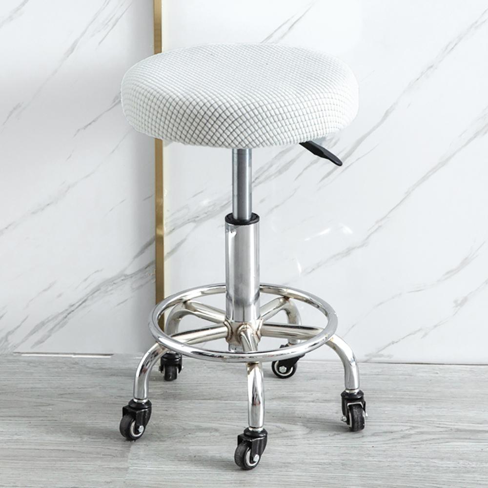 Samt Elastisch Rund Stuhl Barhocker Abdeckung Überwurf Schutz Stretch Modern Schmutzabweisend Universal Hocker Abdeckung