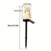 New LED Solar Lawn Light Resin Landscape Courtyard Park Atmosphere Decoration Light Emitting Outdoor Cat Ground Plug-in Light