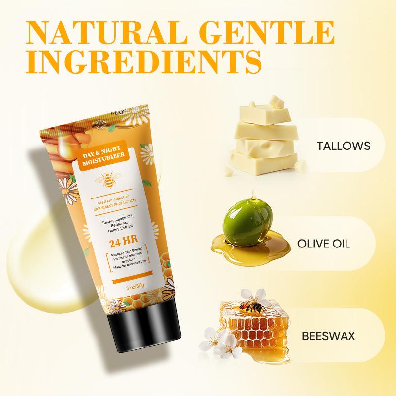 Honey Tallow Moisturizer Cream Day & Night Face Body Care Propolis Beeswax Skin Care Nourishing Repair Cream