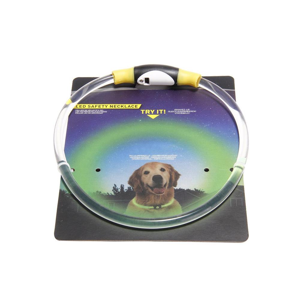 Helle Transparente PU Leuchtendes Hundehalsband für die Nacht