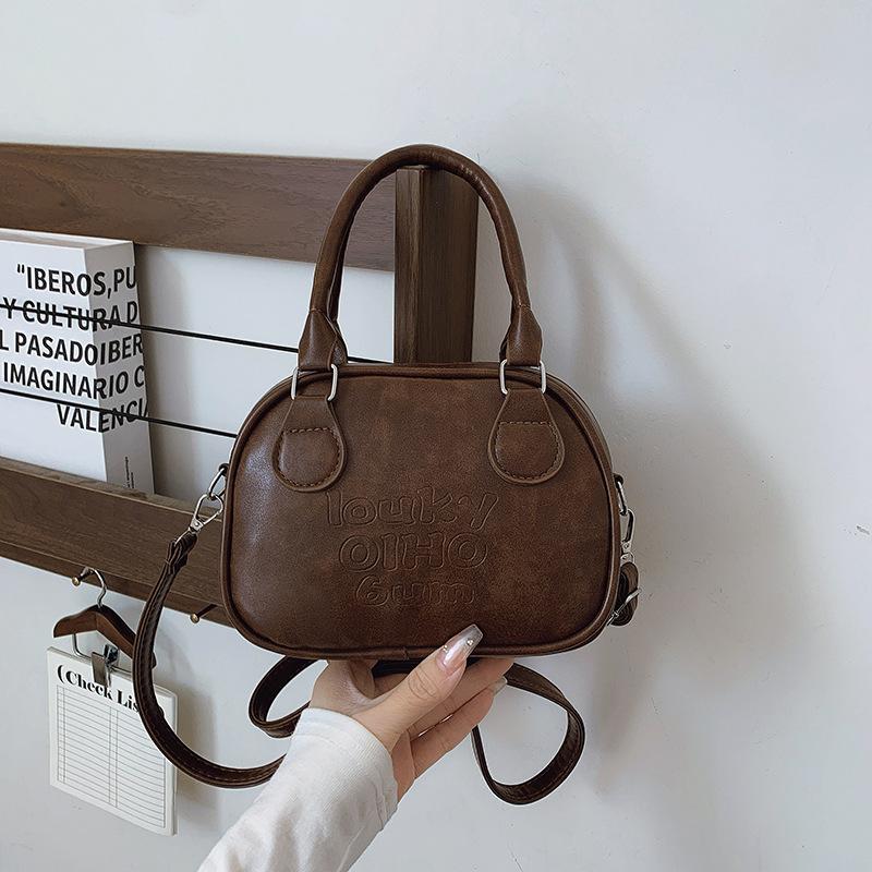 Niche Retro Maillard Style Handbag Women's 2025 New Versatile Korean Fashion Textured Shoulder Messenger Bag