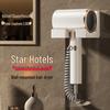 Hotel Wall-Mounted High Power Hair Dryer - Non-Damaging Blue Light for Bathrooms
