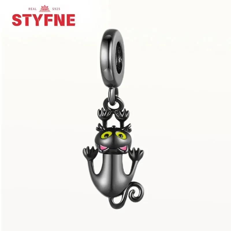 Copperblack Cat Series Charm Beads For Original Bracelet Fine Jewelery Making Gifts For Women