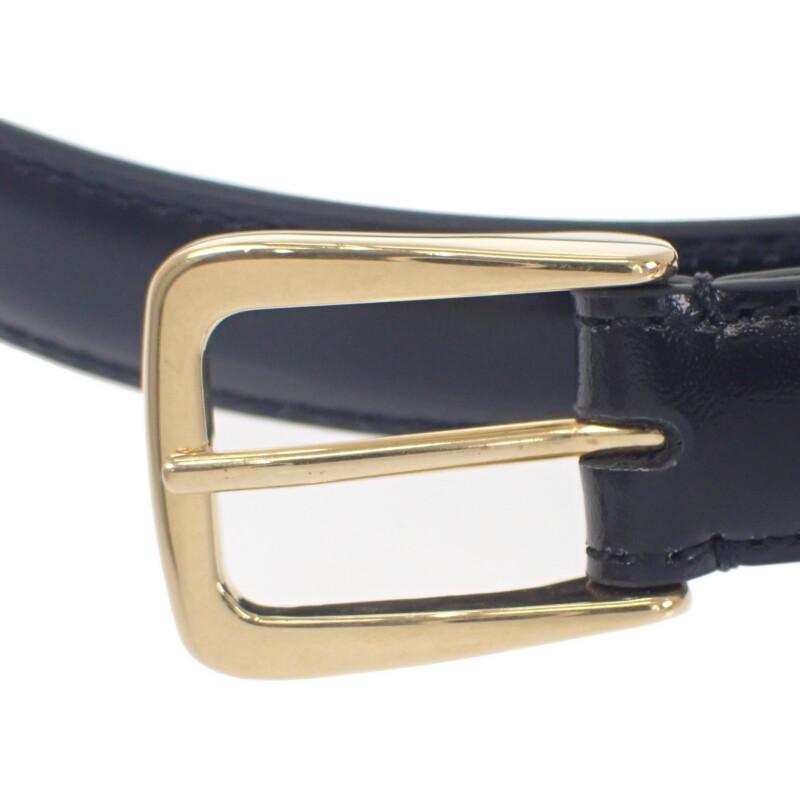 CELINE  45BBQ3A01.38NO 80 Belt Black Taurillon Clemence Women