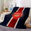 Coperte con stemma dell'Arsenal Football Club in flanella stampata, traspiranti, calde, da divano per casa, ufficio, copriletti 0708a25