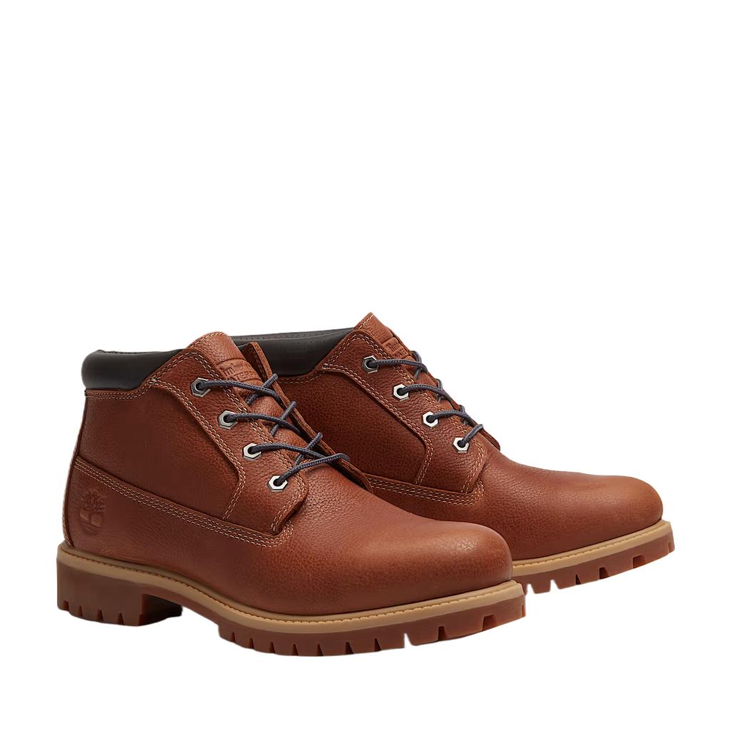 Timberland Road Trip Premium Mid Waterproof Chukka Boot Rust Dark Grey Men Sneakers Brown Rust-Full-Grain TB0A6DVDAAD