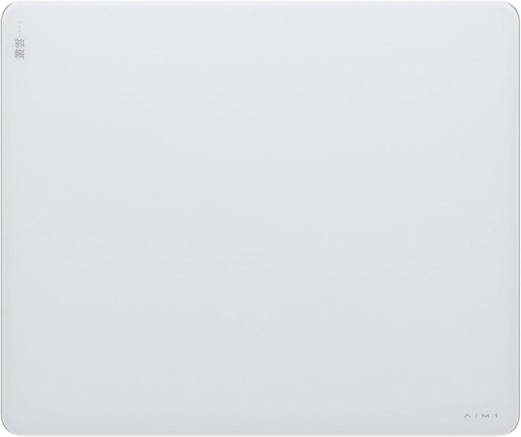AIM1 Murakumo Glass Gaming Mouse Pad, Control Type, 420 X 500mm, White
