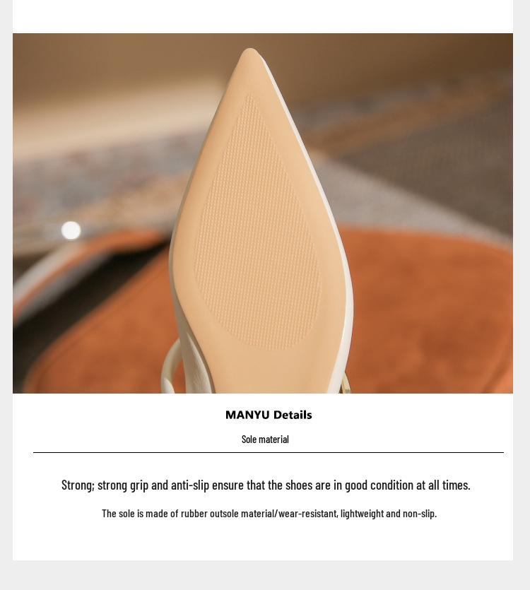 Fashionable French Pointed Toe Beige & Black Flat Shoes for Women