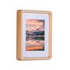 Beech Natural Wood Solid Wood Mini Picture Frame Large Photo Frame 5 Inch Compatible Mounted Easy Installation Photo Album Storage Anniversary Family