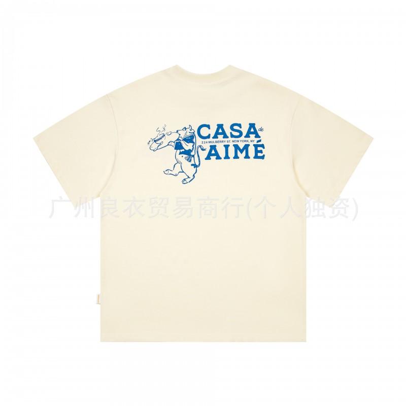 2026 Streetwear Loose Fit Cotton Tee With Graphic Print Men Women Youth Casual Wear