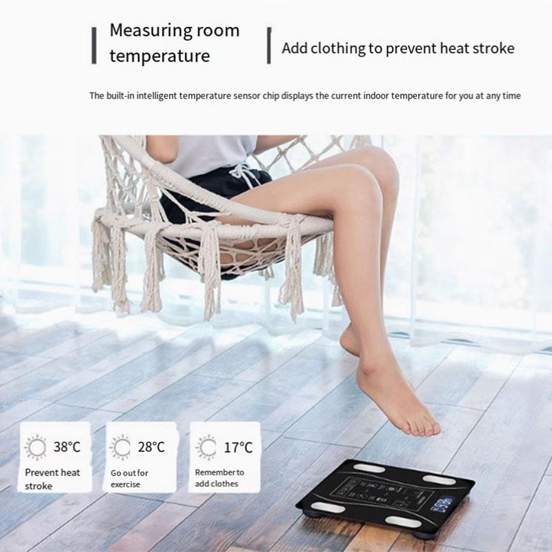 Smart Mode Bluetooth Connected Weight Scale for Accurate Calculation Professional Fitness Management Fat Loss Electronic Scale