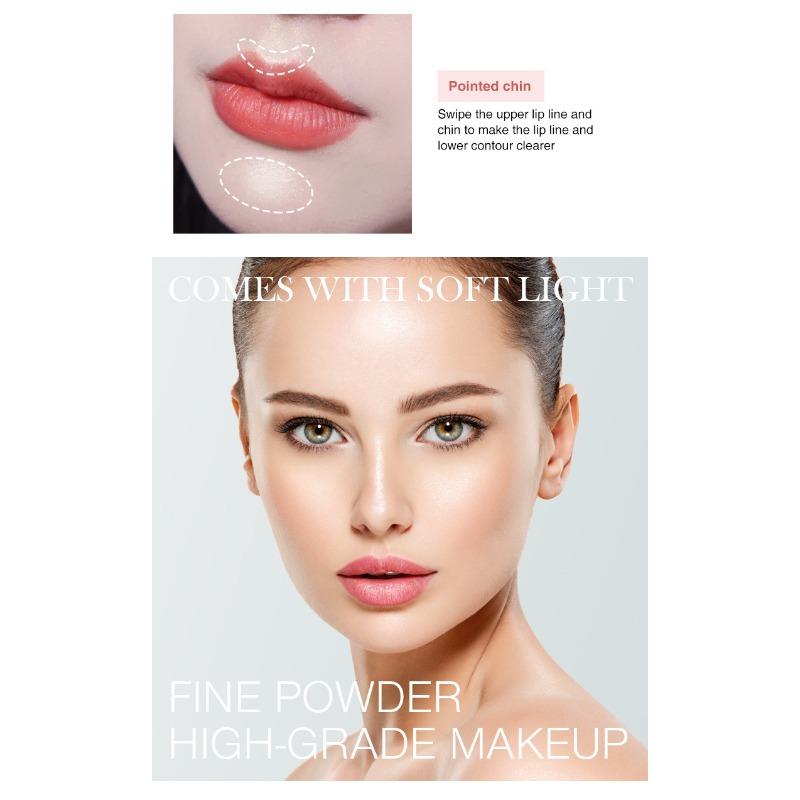 Moda culori mixte Pearl Rose Disc Highlighter Hrănire pentru piele Lumină complementară Iluminare naturală Discuri de iluminare