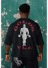 YoungLA x Gold's Herren Übergröße Baumwolle Kurzarm Jogger Fitness T-Shirt