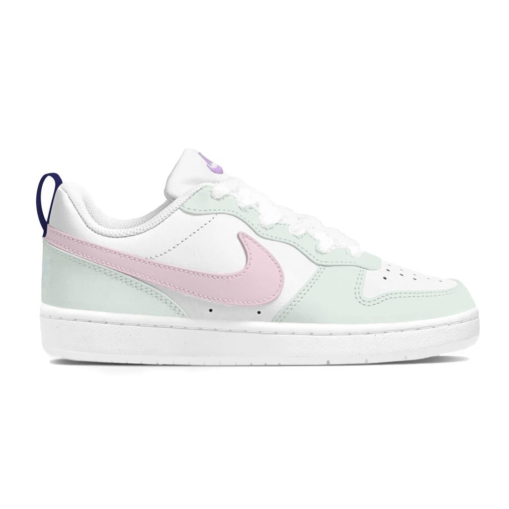 Nike Court Borough Ganzjahres-Milch-Cyan Niedrige Skateboard-Schuhe Damen Grün Rosa FV8120-141(Team1121-)