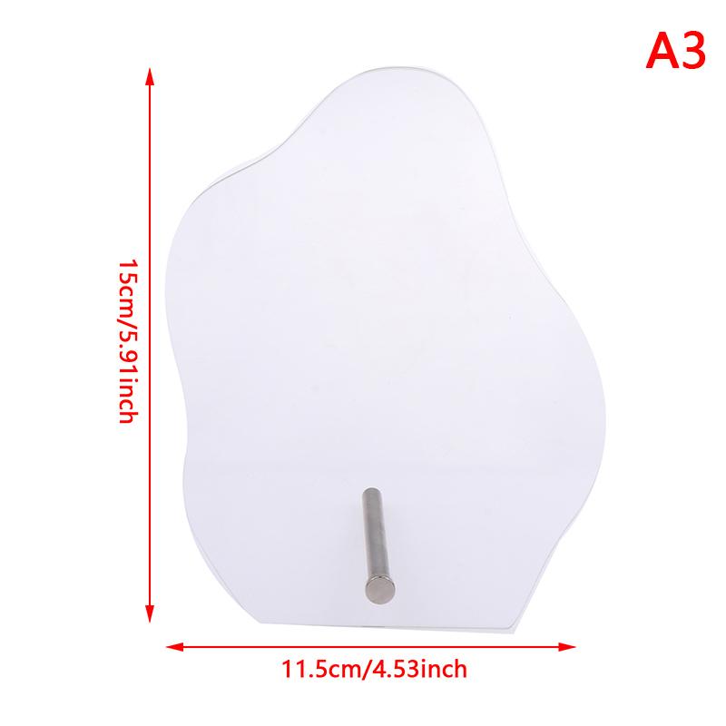 Irregular Acrylic Transparent Matte Manicure Tool False Nails Holder Showing Stand Color Card Nail Art Display Board