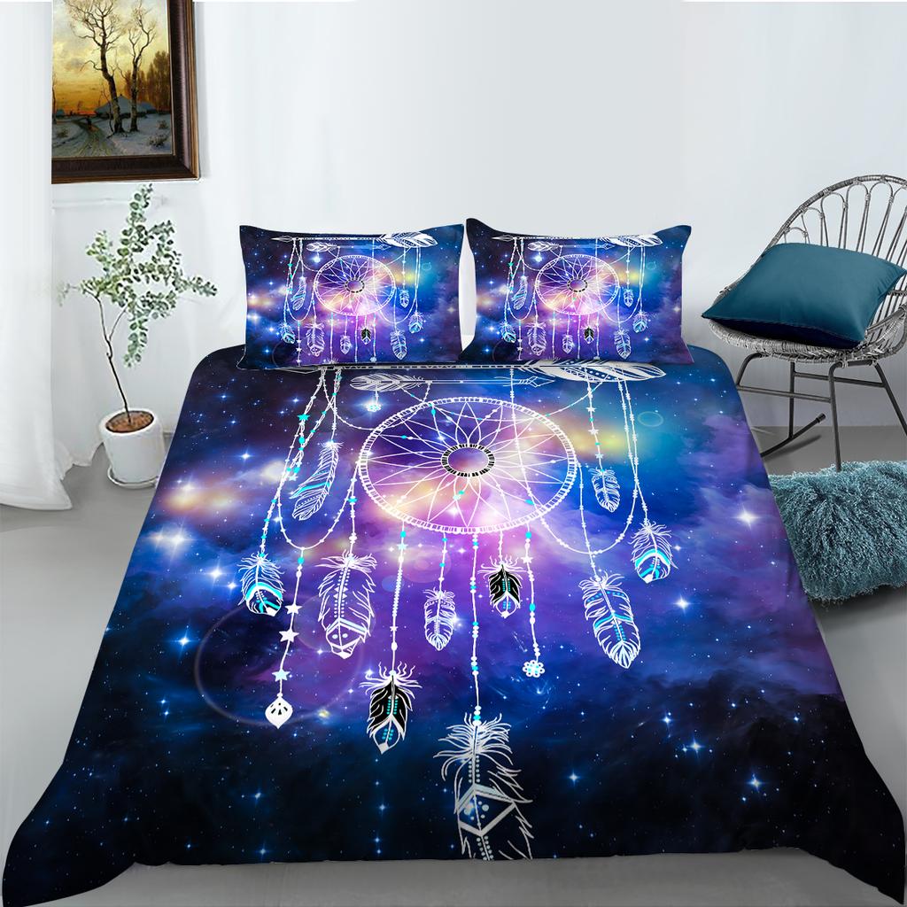Star Dream Catcher Theme Bedding Set Pillow Cover Bedding Set Duvet Cover Full Size Single/Double Bed Home Decoration