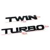 ABS Car Side Emblem Sticker Trunk Badge for Toyota TWIN TURBO Letter Hiace CHR Auris Rav4 Yaris Avensis Camry Harrier