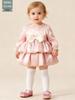 Spring & Autumn Newborn Tutu Bodysuit: Baby Girl Full Moon 100-Day Celebration Dress with Diaper Cover.