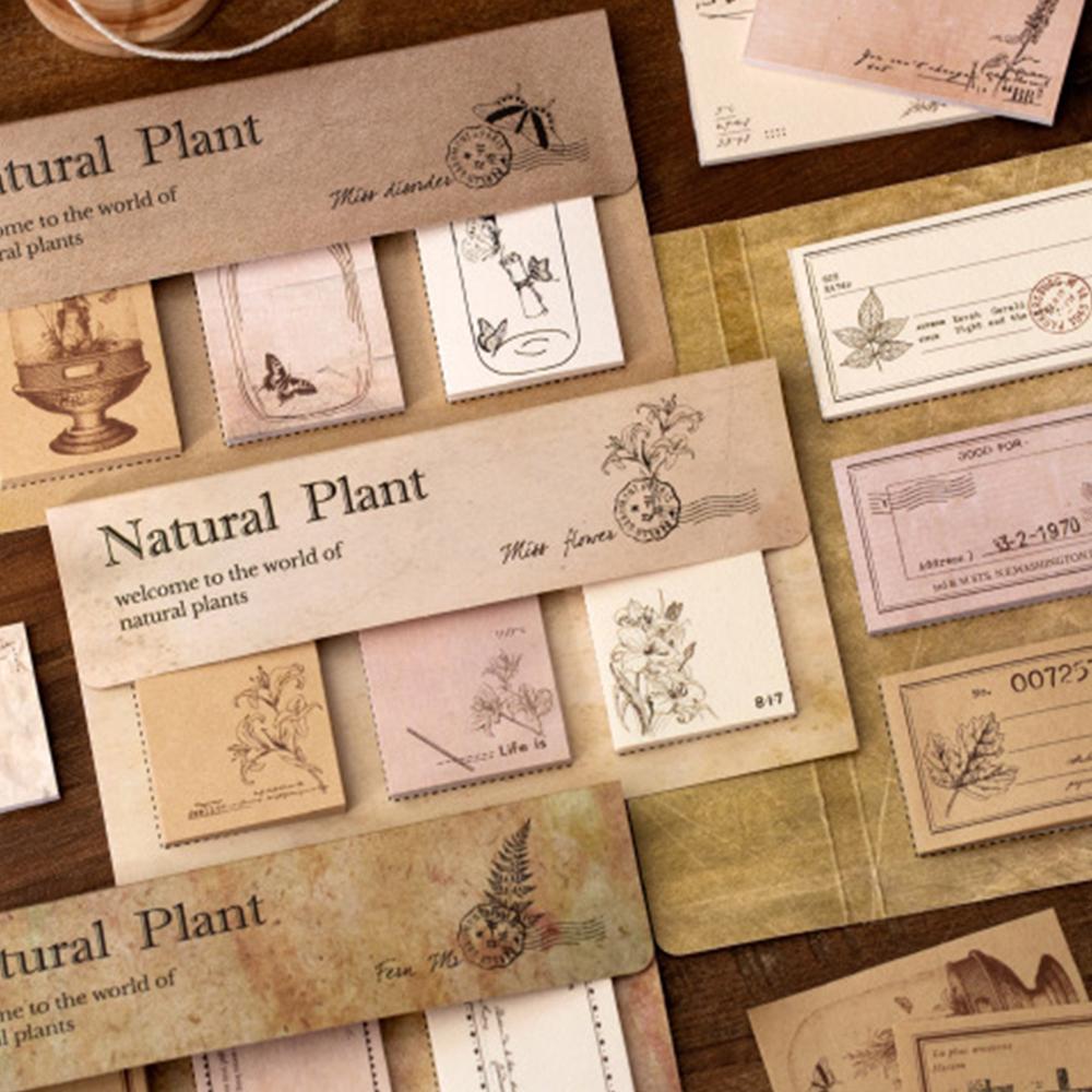 

Natural Plants Stationery Decorative Notepad Note Paper Office School Supplies Memo Pads 2