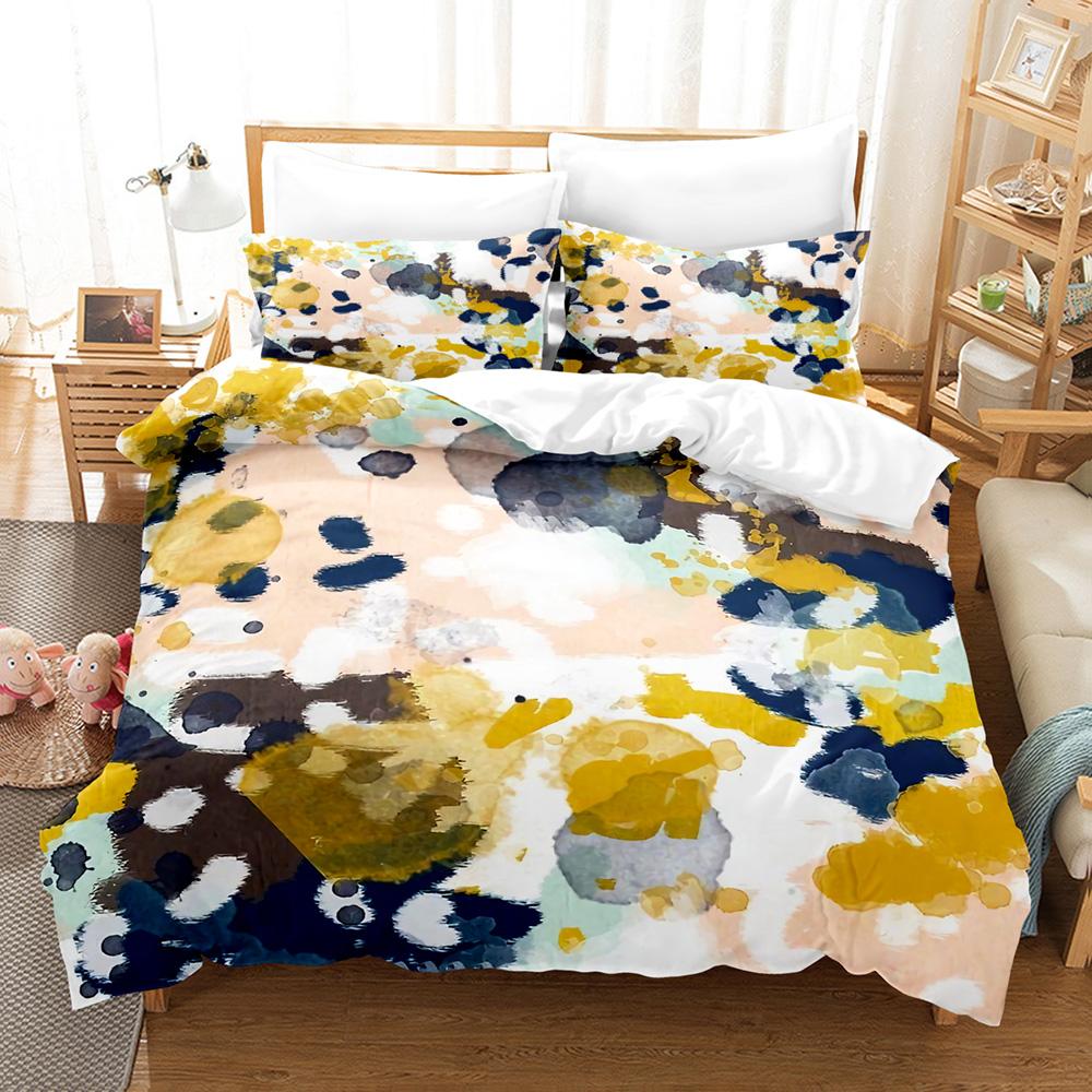 Artistic Pattern Bedding Set Single Twin Full Queen King Size Men/women Bed Set Aldult Kid Bedroom Duvetcover Sets 3D Anime 034