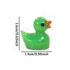30pcs Mini Resin Colorful Duck Ornament Miniature Figures Tiny Duck Handicraft Micro Landscape Dollhouse Decoration