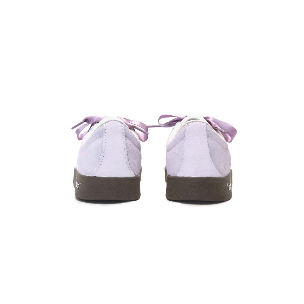 Adidas VL COURT 2.0 Slip Resistant Abrasion Resistant Low top Skateboard Shoes Unisex Purple White HQ1802(team665-)